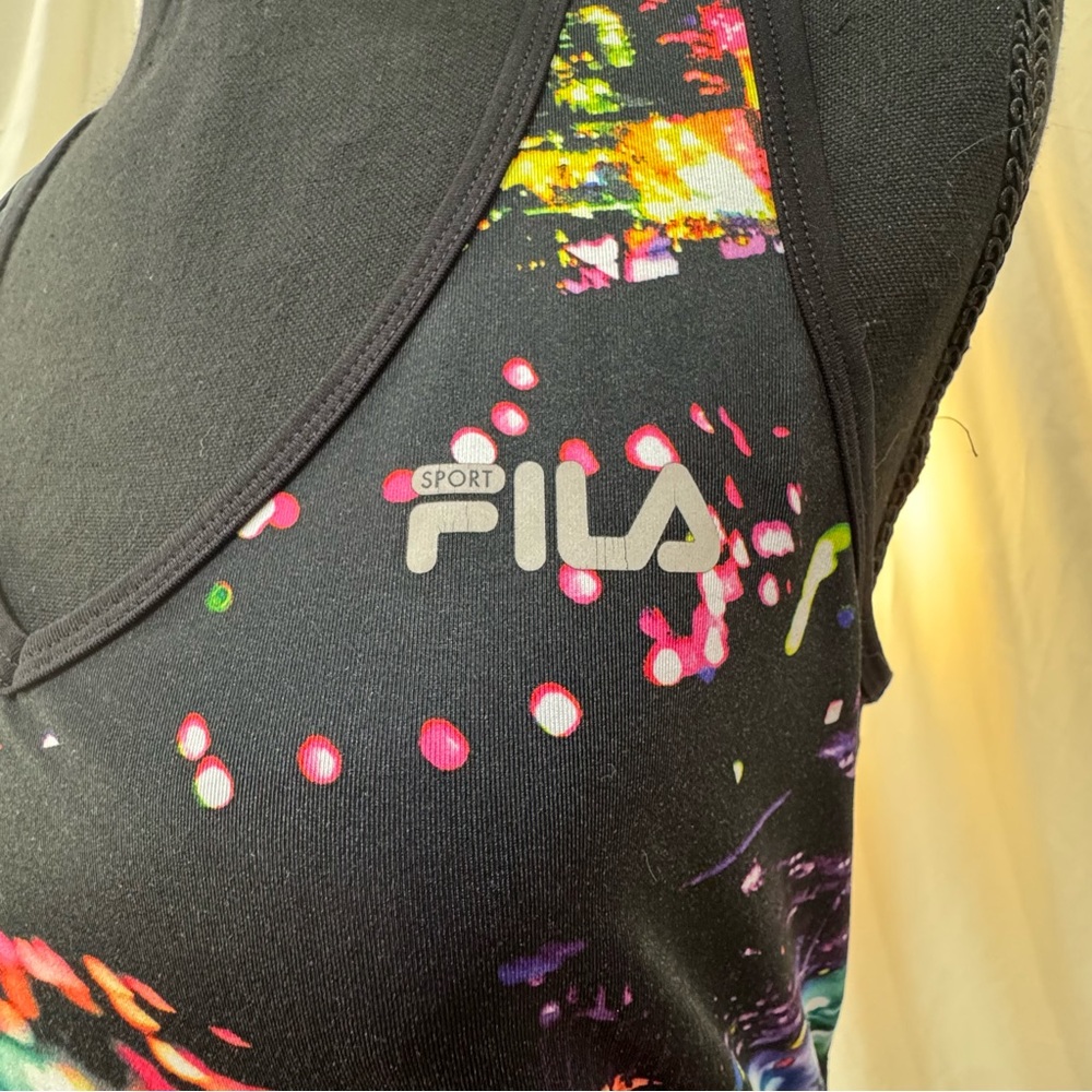 FILA Racerback Tank Top, Vibrant Blurred City Scene - Picture 7 of 7